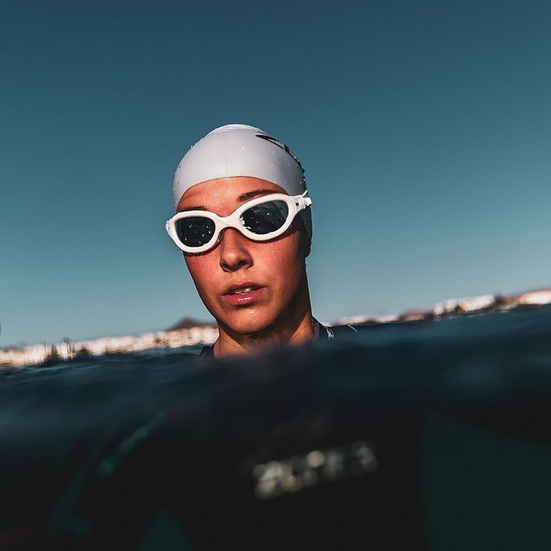 Occhialini da nuoto ZONE3 Venator-X white/silver/polarized revo pink lens 2