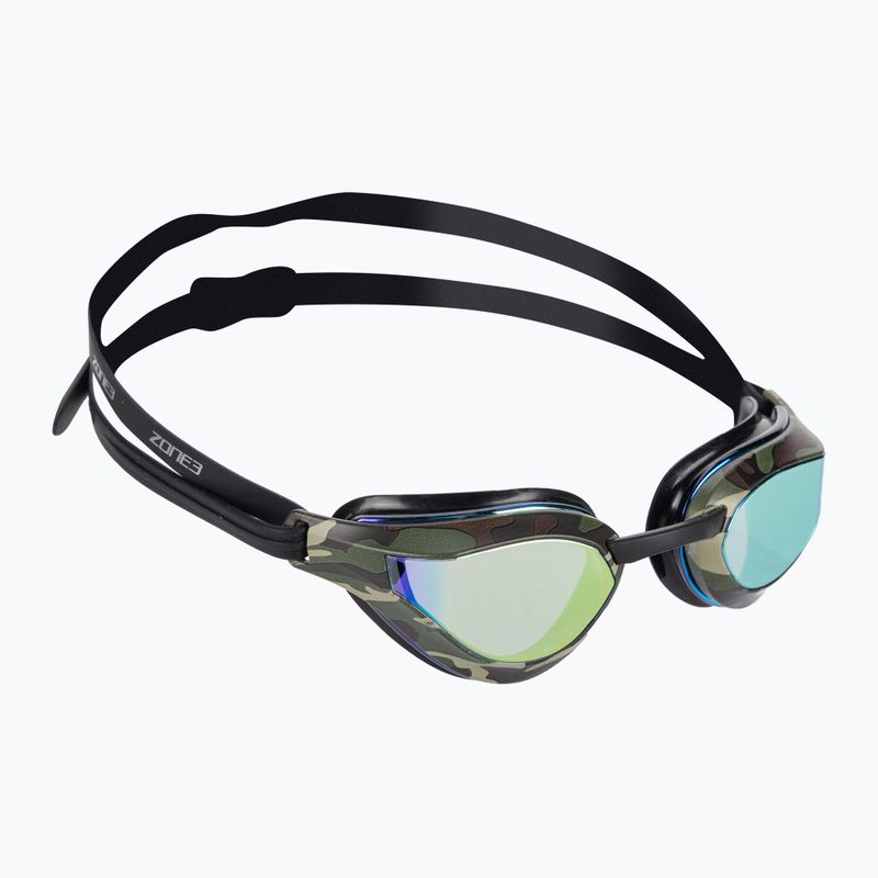 Occhiali da nuoto ZONE3 Viper-Speed nero/verde/camoscio