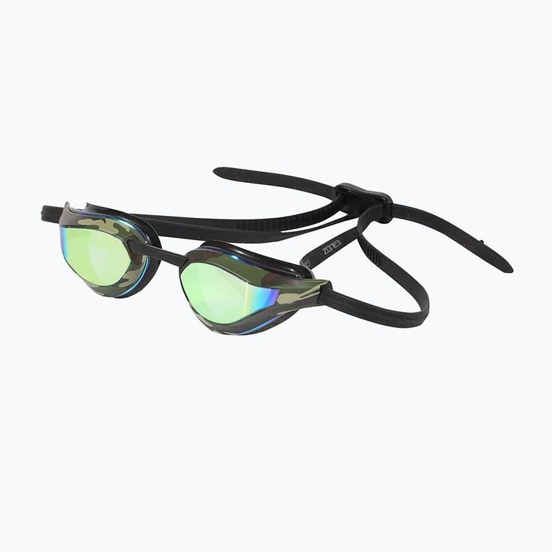 Occhiali da nuoto ZONE3 Viper-Speed nero/verde/camoscio 5