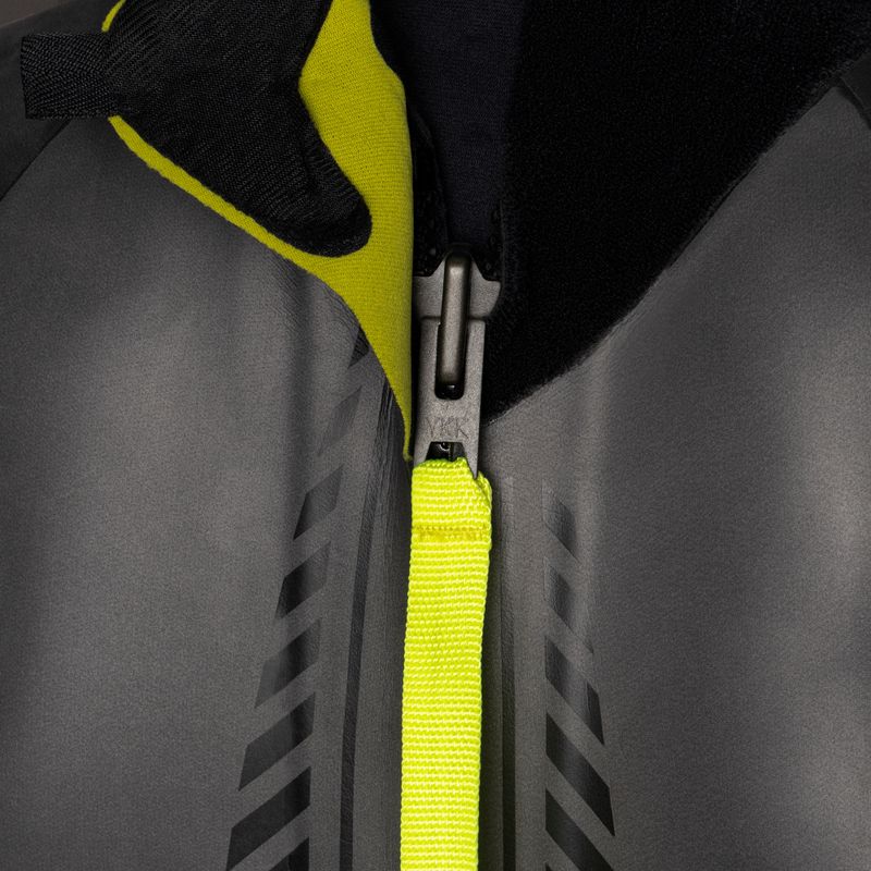 ZONE3 Uomo senza maniche Vision Muta triathlon nero/lime/gun metal 5