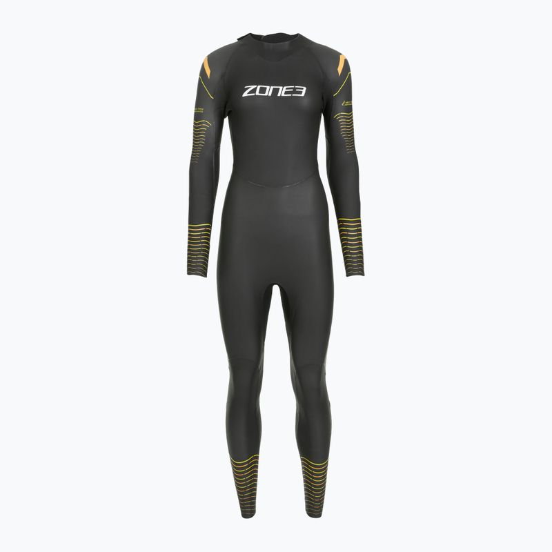 Muta da triathlon donna Zone3 Thermal Aspect Breaststroke 2,5 mm black/orange/yellow 2