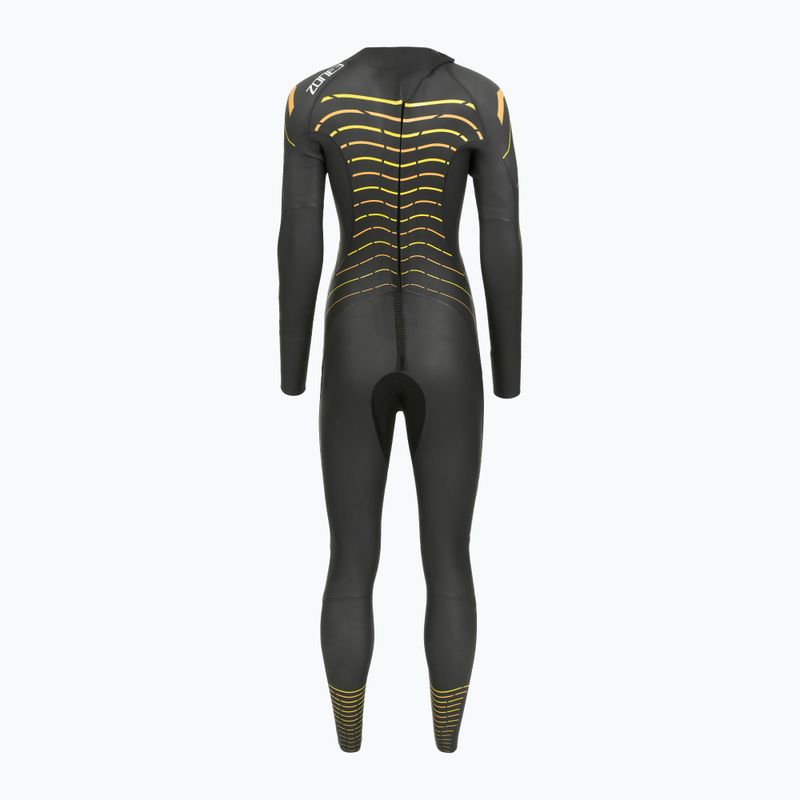 Muta da triathlon donna Zone3 Thermal Aspect Breaststroke 2,5 mm black/orange/yellow 3