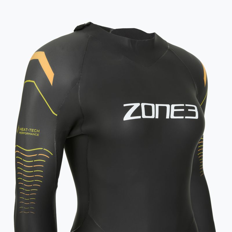 Muta da triathlon donna Zone3 Thermal Aspect Breaststroke 2,5 mm black/orange/yellow 4