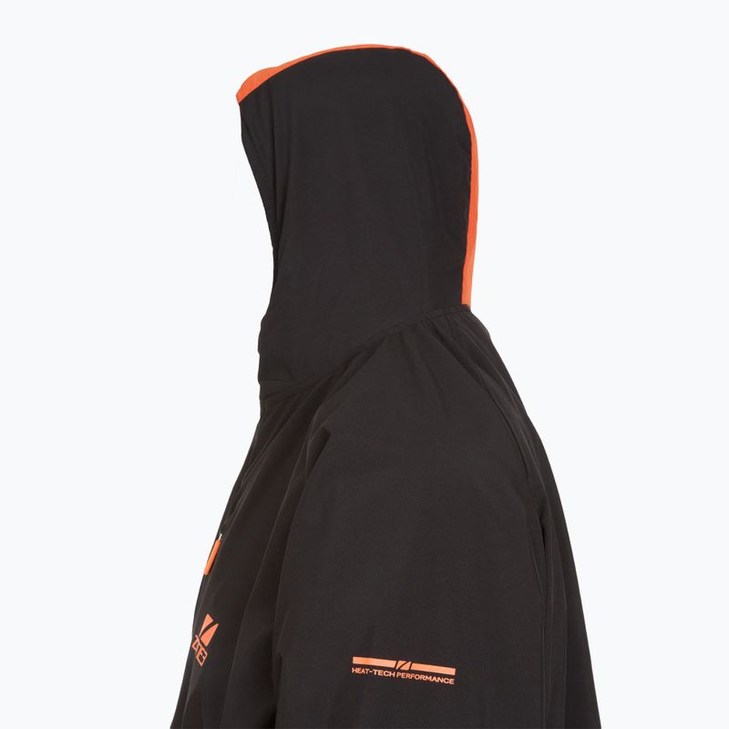 Cappotto ZONE3 Parka oversize in pile polare black/orange 3