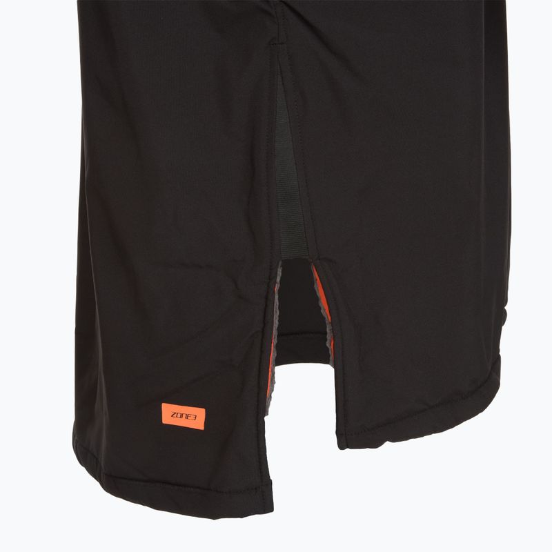 Cappotto ZONE3 Parka oversize in pile polare black/orange 4