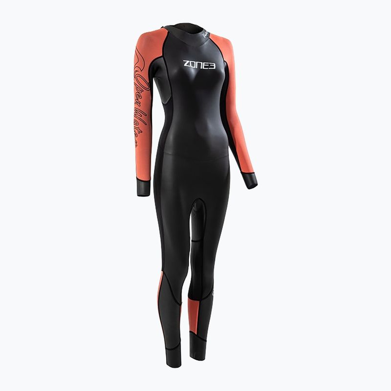Muta da triathlon da donna ZONE3 Venture nero/arancio
