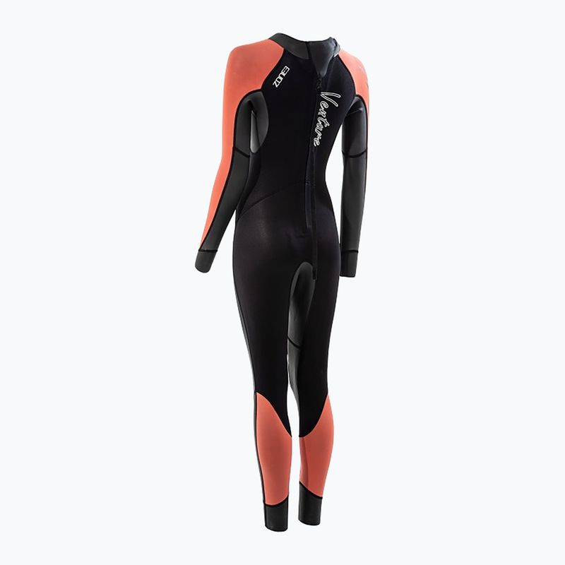 Muta da triathlon da donna ZONE3 Venture nero/arancio 2