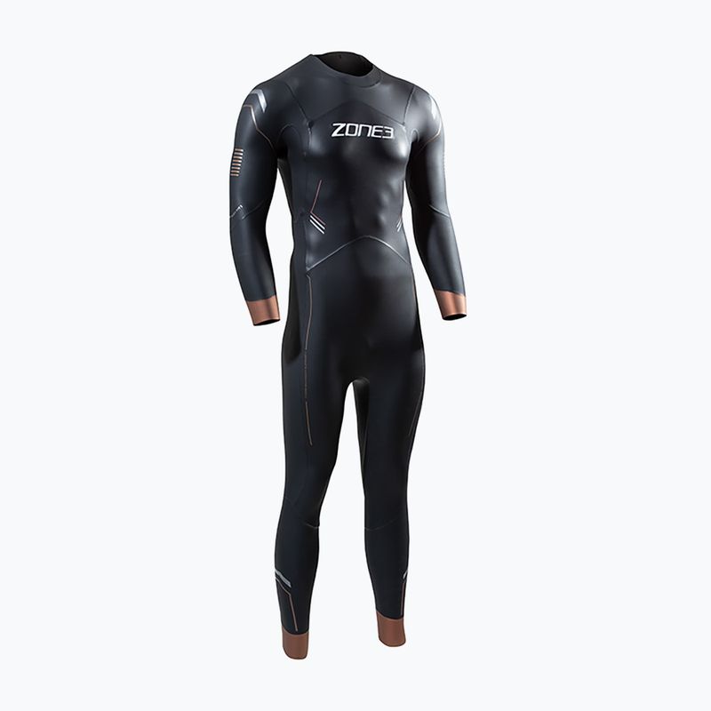 Muta da triathlon da uomo ZONE3 Thermal Agile 3 mm nero/oro