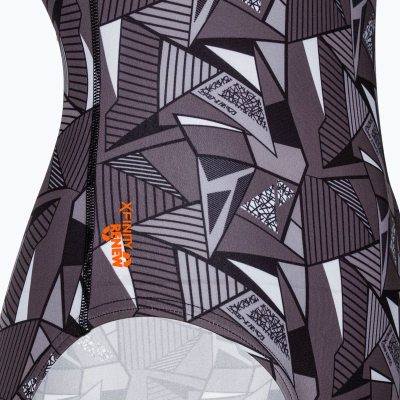 Costume intero da donna ZONE3 OWS Renew Collo alto nero/bianco 4