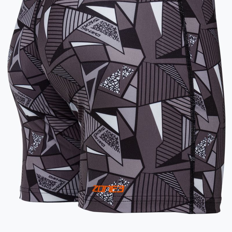 Costume intero da donna ZONE3 OWS Renew Short Leg Knee Skin nero/bianco 5