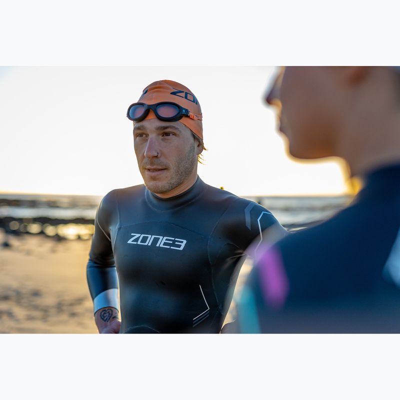 Occhiali da nuoto ZONE3 Venator-X nero/arancio neon 4