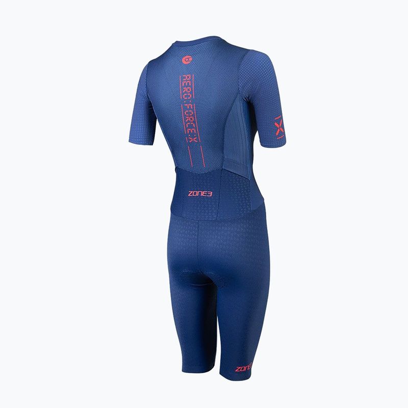 Muta da triathlon da donna ZONE3 Aeroforce X II SS Trisuit navy 2
