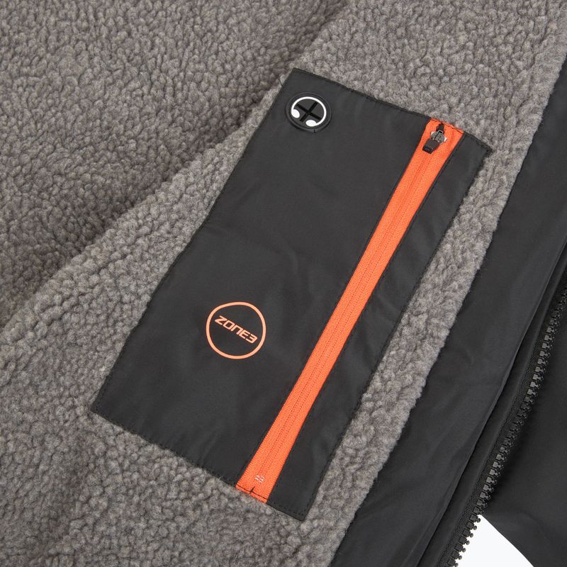 ZONE3 Cappotto Robe Parka riciclato nero/grigio/arancio 7