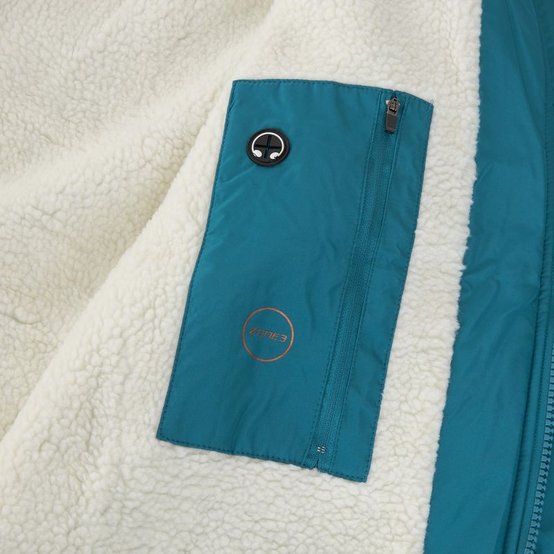 Cappotto ZONE3 Recycled Thermo-tech Robe Parka teal/copper 6