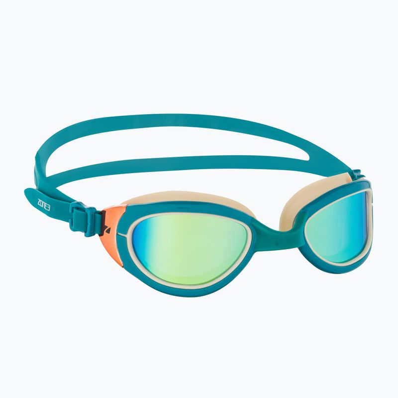 Occhialini da nuoto ZONE3 Attack verde acqua/crema/cacao
