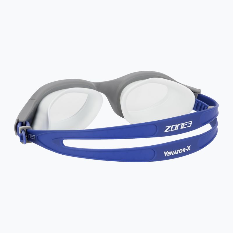 ZONE3 Venator-X Occhialini da nuoto grigio/blu reale/chiaro 4