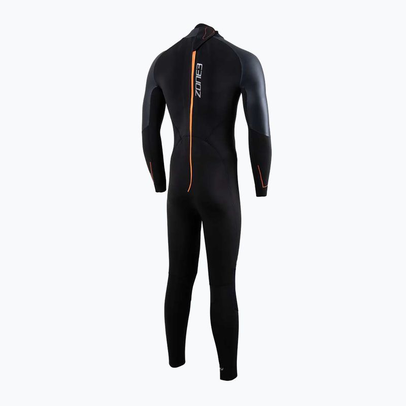 ZONE3 Yulex® Switch, muta da nuoto da uomo, nero/arancio 2