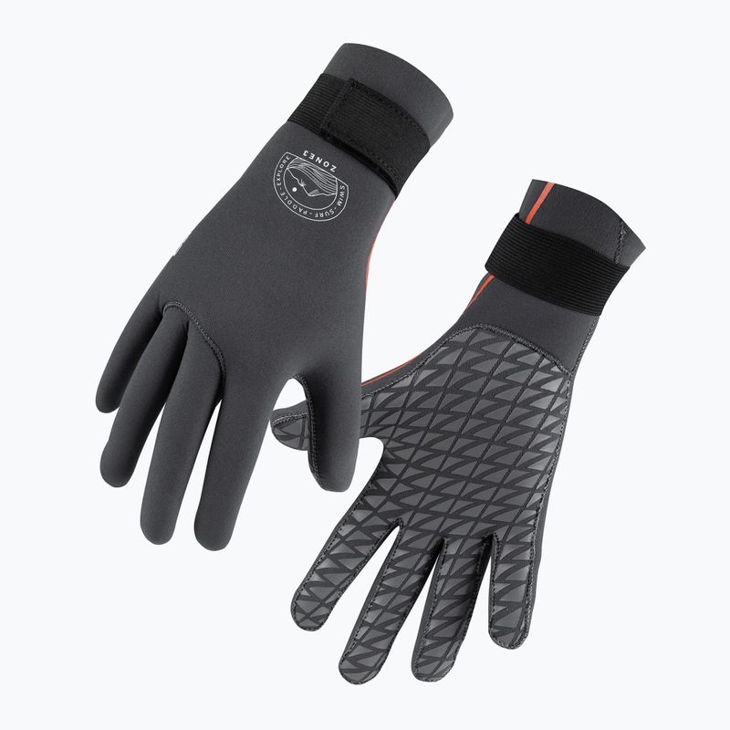 ZONE3 Active Flex Guanti da nuoto in neoprene da 3 mm grigio/arancio