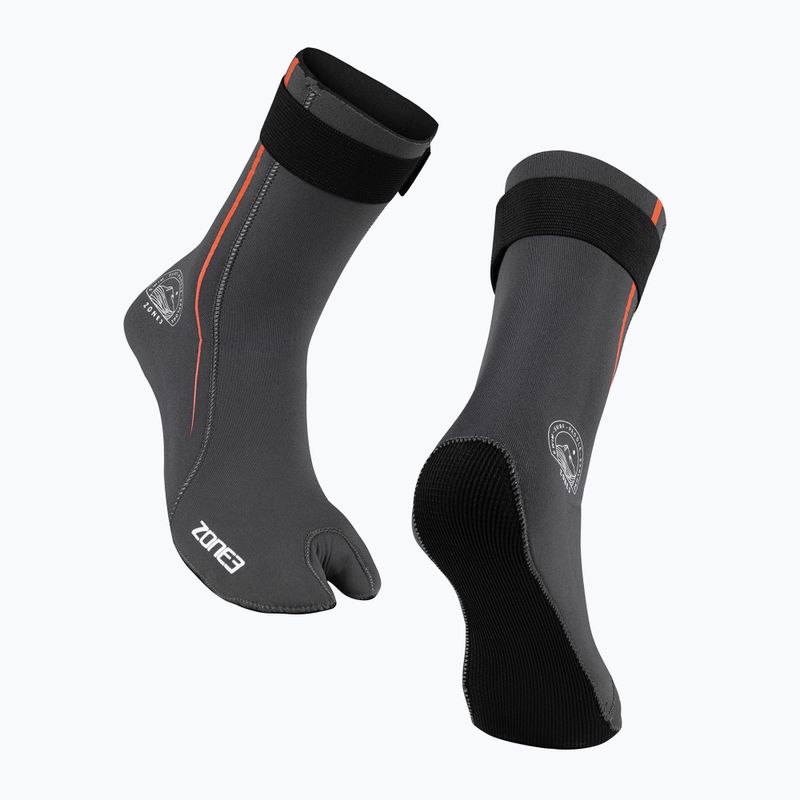ZONE3 Active Flex Swim Calze in neoprene da 3 mm grigio/arancio