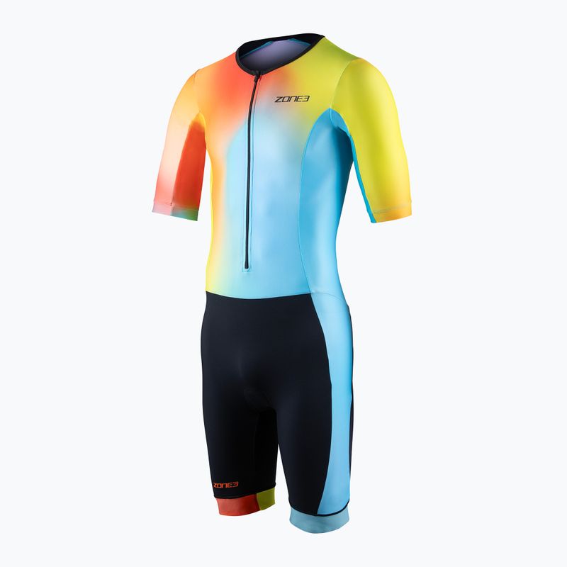 ZONE3 Activate+ Trisuit tuta da triathlon da uomo neon/nero