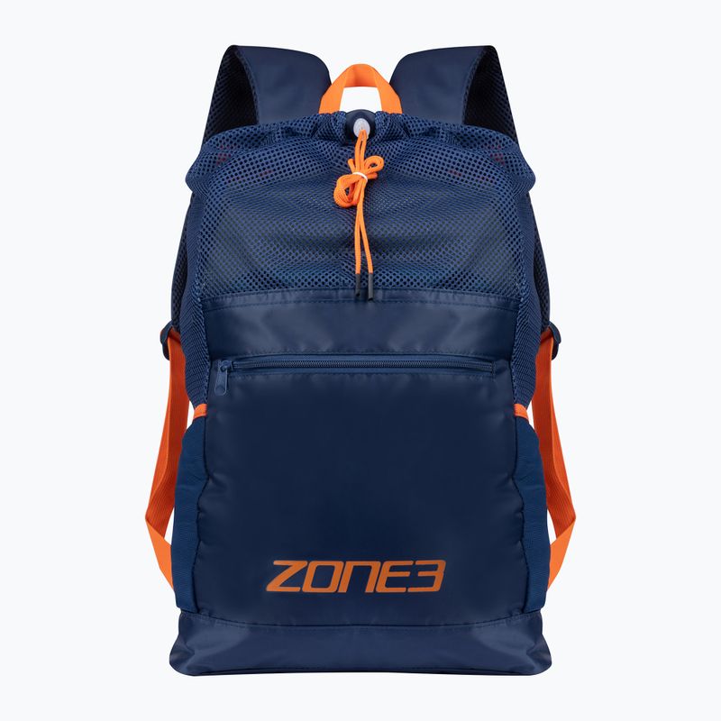 ZONE3 Zaino da allenamento a rete grande navy/arancione