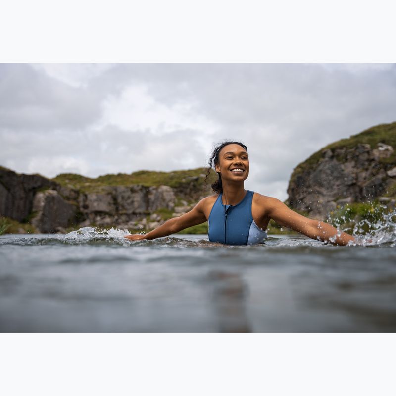 Muta da donna per il nuoto ZONE3 Yulex Sleeveless multi blue/white 6