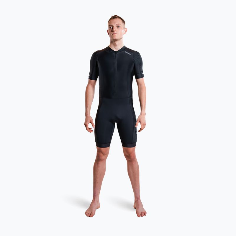 Body da triathlon da uomo ZONE3 Activate+ Trisuit black 4
