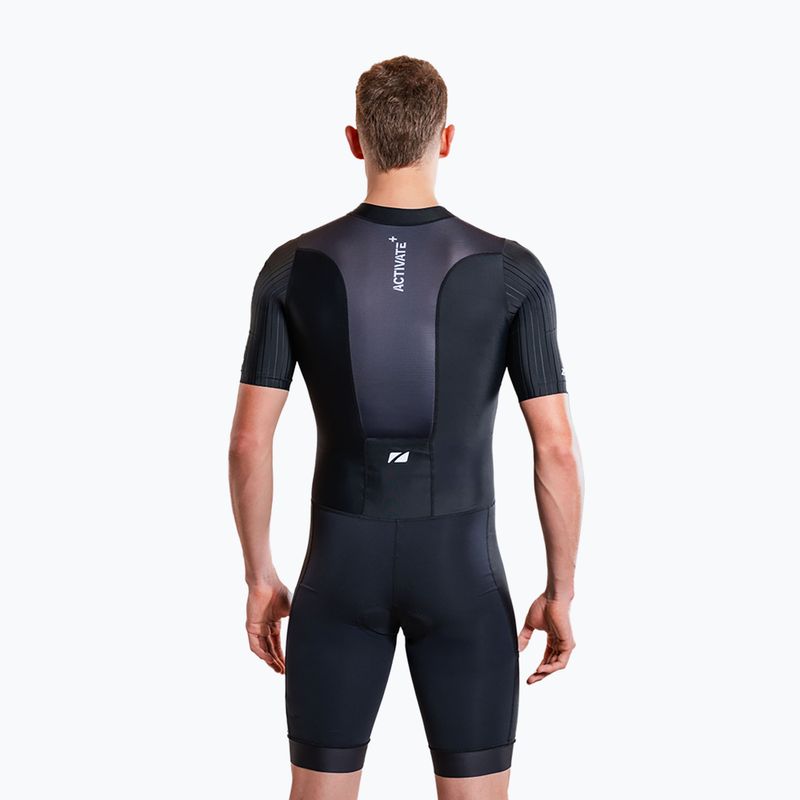 Body da triathlon da uomo ZONE3 Activate+ Trisuit black 5