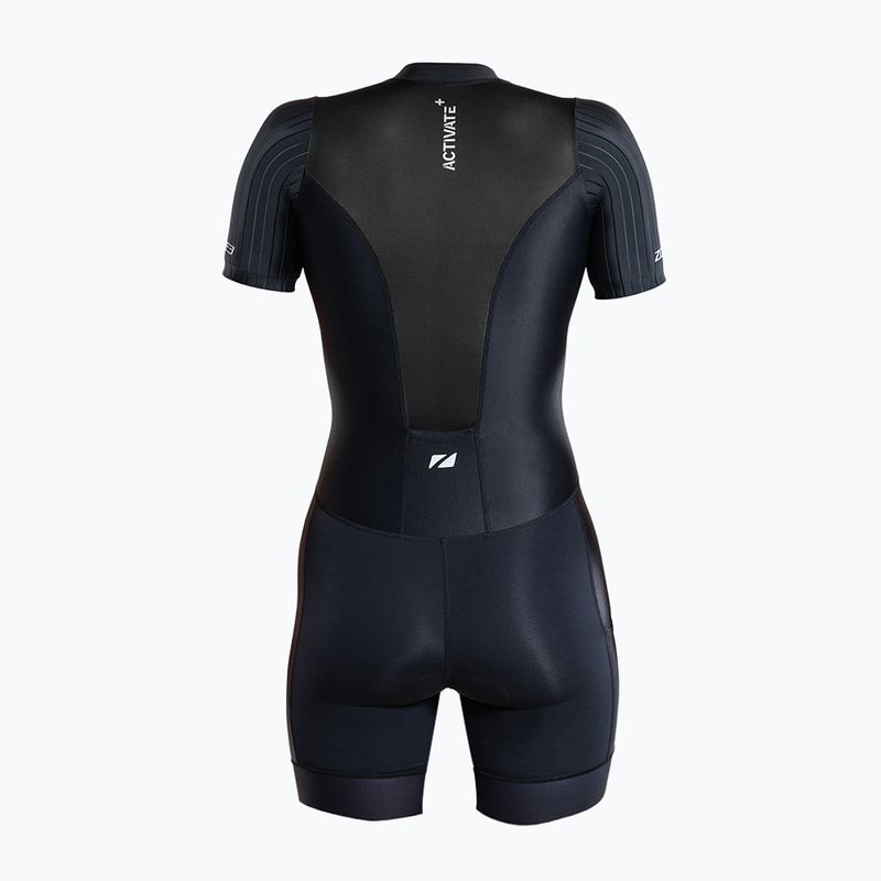 Body da triathlon da donna ZONE3 Activate+ Trisuit black 2