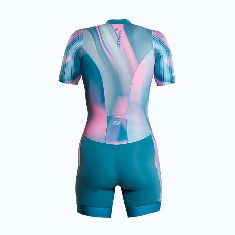 Body da triathlon da donna ZONE3 Activate+ Trisuit print 2