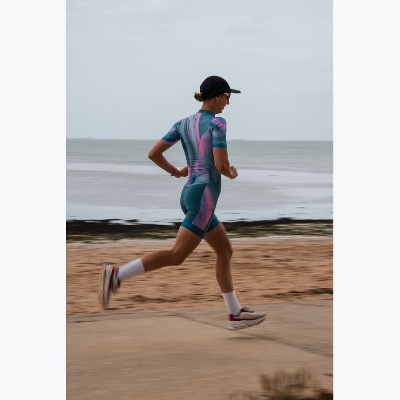 Body da triathlon da donna ZONE3 Activate+ Trisuit print 10