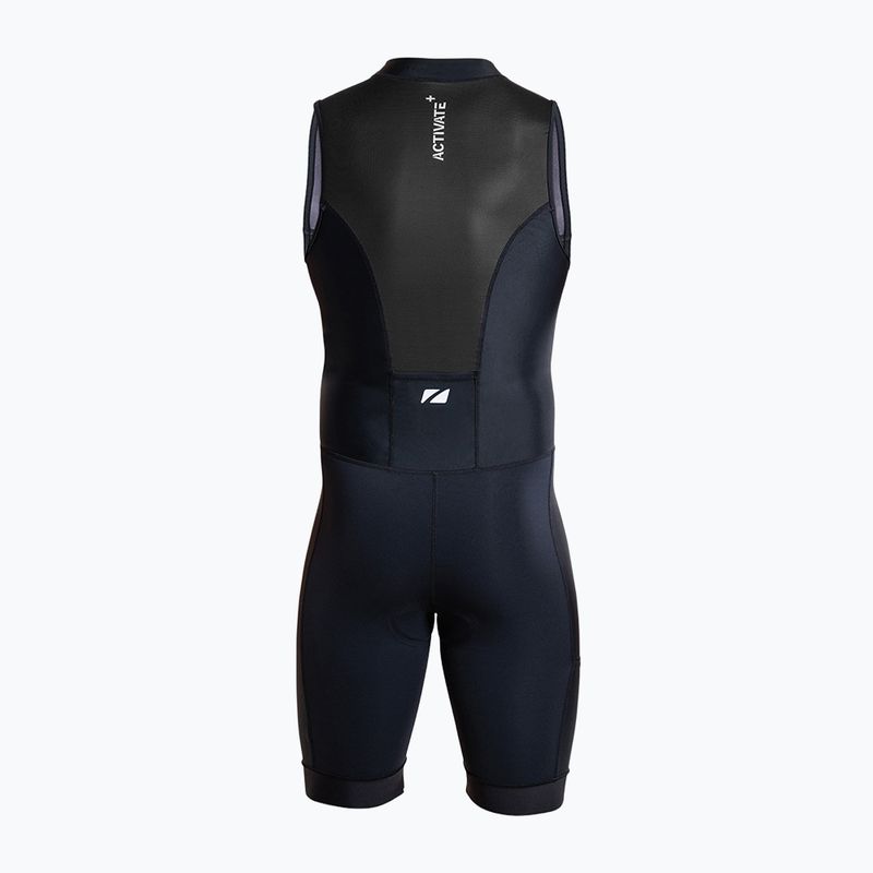 Tuta da triathlon uomo ZONE3 Activate+ Sleeveless Trisuit black 2