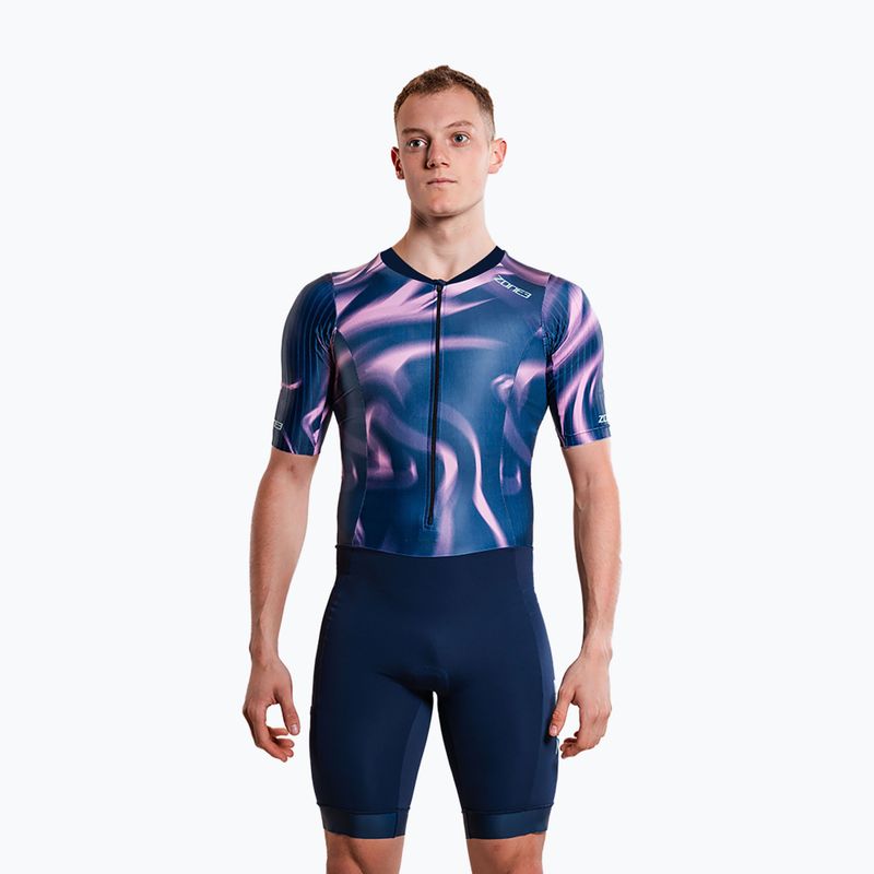 Body da triathlon da uomo ZONE3 Activate+ Trisuit print 3