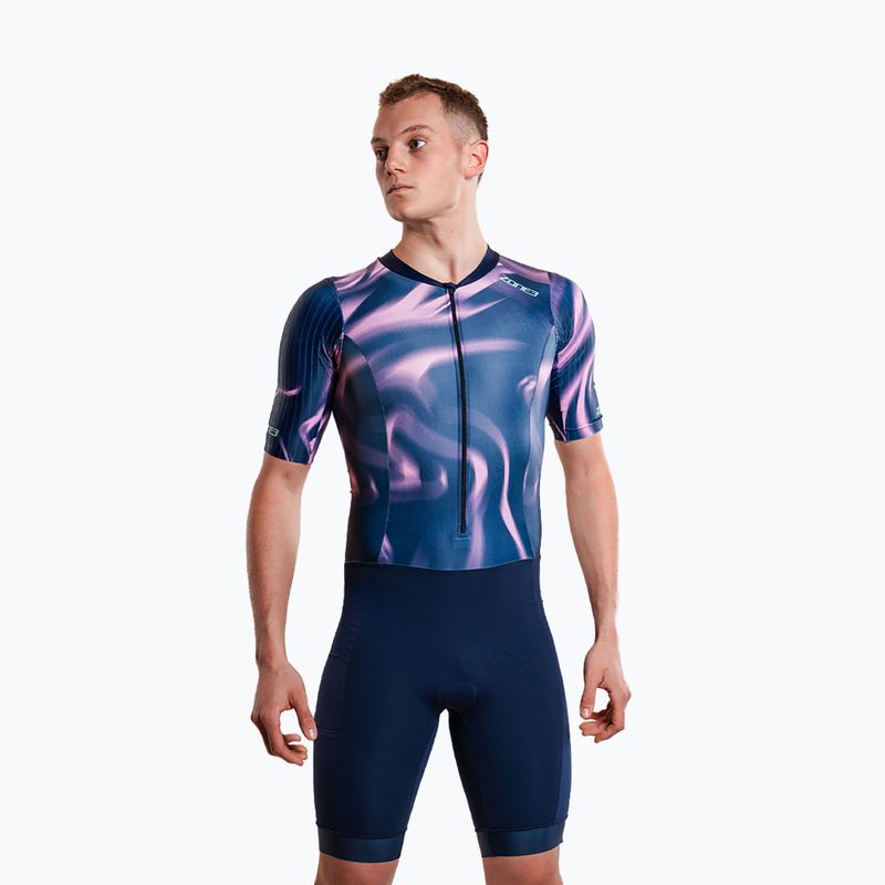 Body da triathlon da uomo ZONE3 Activate+ Trisuit print 6