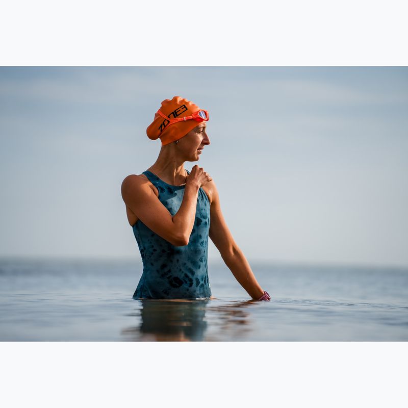 Costume da bagno intero da donna ZONE3 Classic teal tie-dye 9