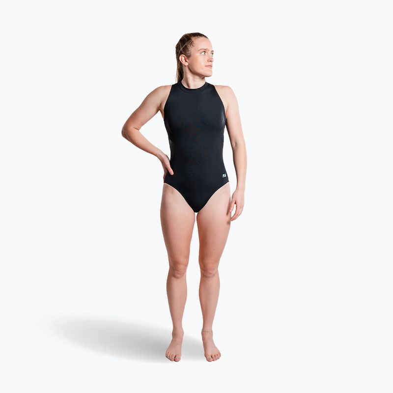 Costume da bagno intero da donna ZONE3 High Neck Costume black 3