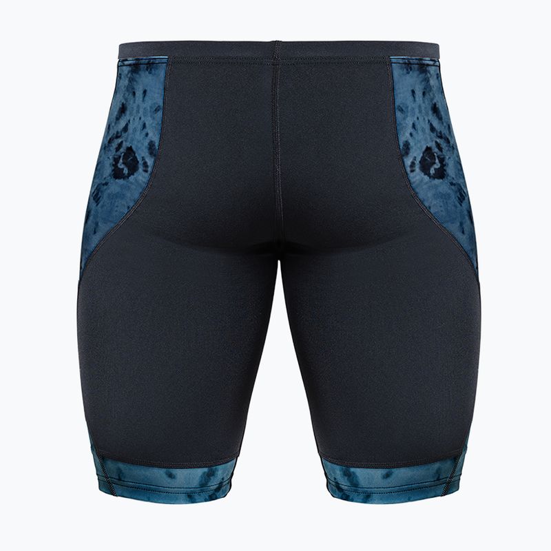 Jammer da nuoto da uomo ZONE3 Performance Speed teal tie dye 2