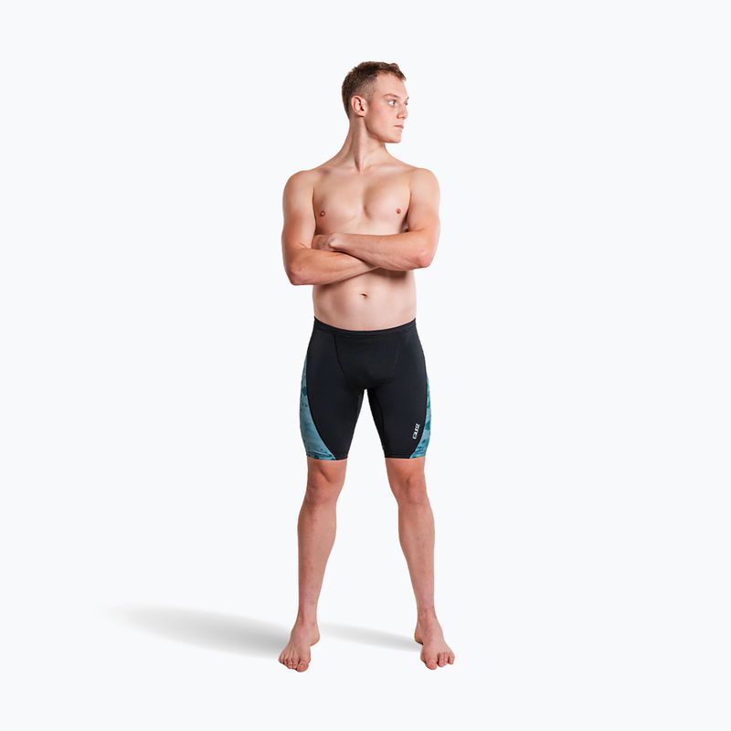 Jammer da nuoto da uomo ZONE3 Performance Speed teal tie dye 4