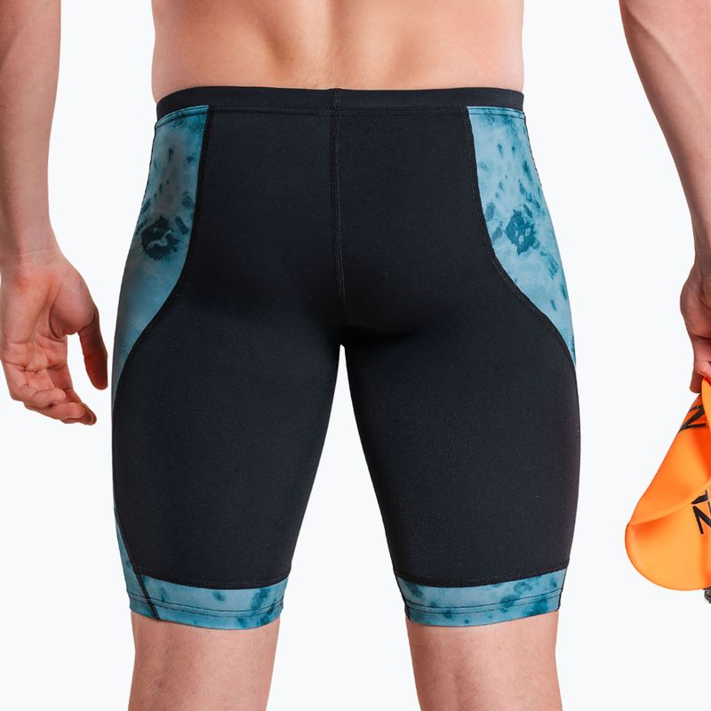 Jammer da nuoto da uomo ZONE3 Performance Speed teal tie dye 5