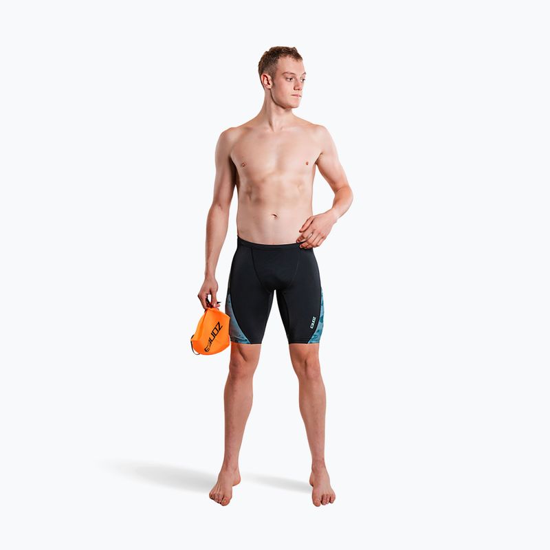 Jammer da nuoto da uomo ZONE3 Performance Speed teal tie dye 6