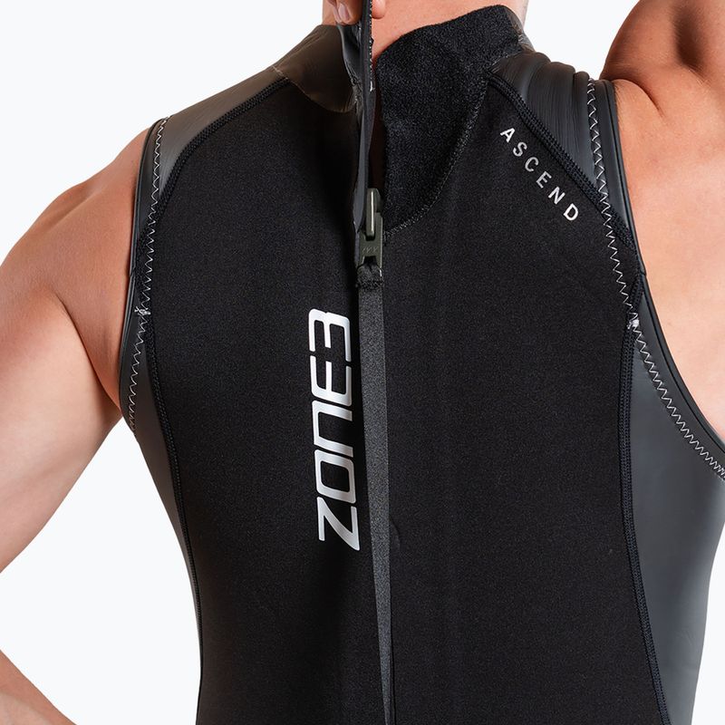 Muta da triathlon uomo ZONE3 Glide Sleeveless Wetsuit black/grey 7