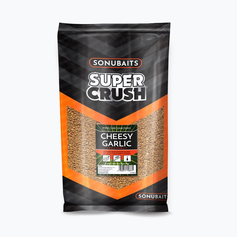 Sonubaits Cheesy Garlic Crush, esca di terra a metodo giallo