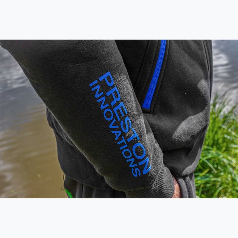 Preston Innovations Celcius Zip Felpa Hoodie nero / blu 8