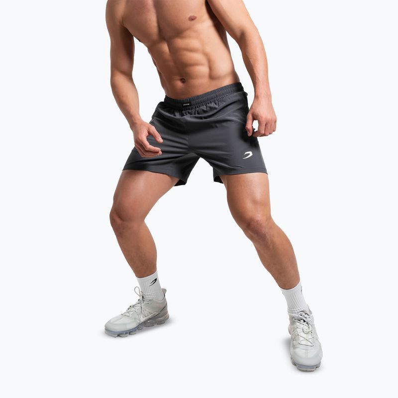 Pantaloncini da allenamento uomo Boxraw Valdes 7" charcoal 4
