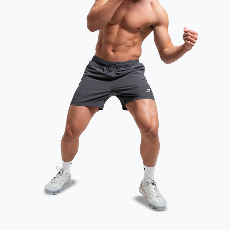 Pantaloncini da allenamento uomo Boxraw Valdes 7" charcoal 5