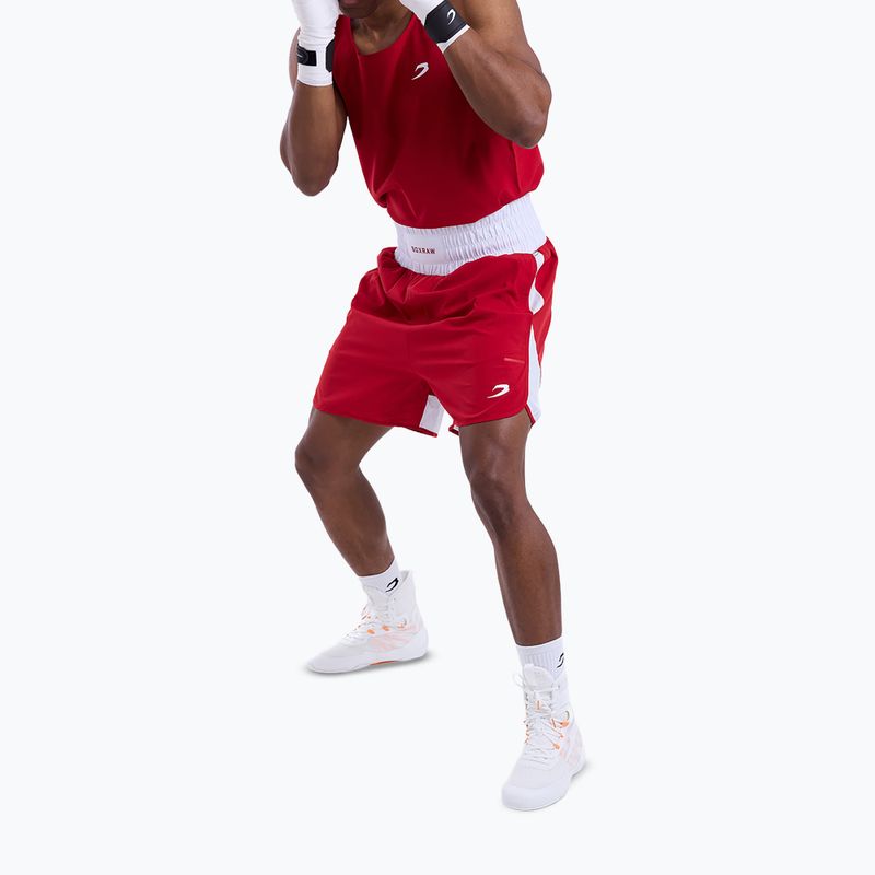 Pantaloncini da allenamento uomo Boxraw Stevenson V2 red/white 4