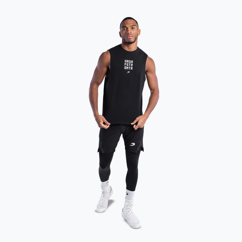T-shirt da uomo Boxraw HRDR FSTR SMTR Muscle Tank Black 2