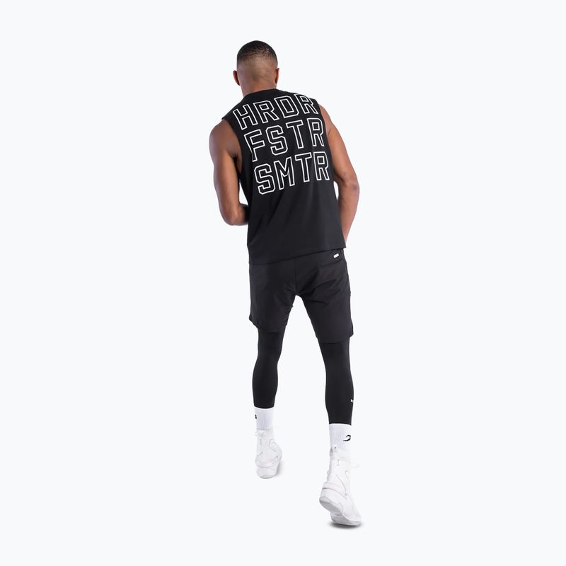 T-shirt da uomo Boxraw HRDR FSTR SMTR Muscle Tank Black 4