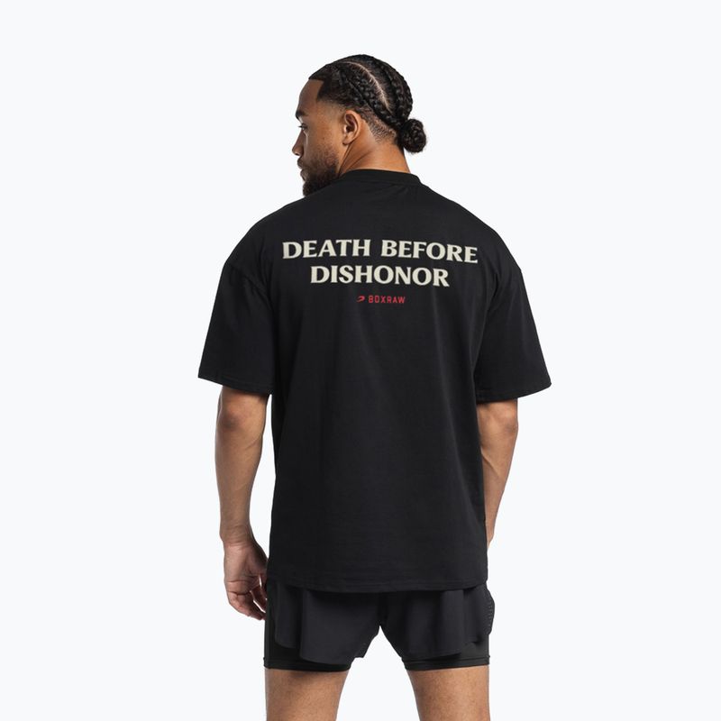 T-shirt da uomo BOXRAW Death Before Dishonor Oversized black 3