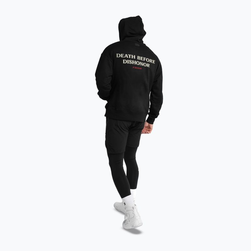 Felpa da uomo BOXRAW Death Before Dishonor Oversized Hoodie black 5